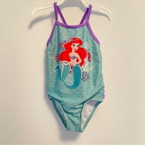 Disney Little Mermaid Kids Swim One Piece - Teal and Purple